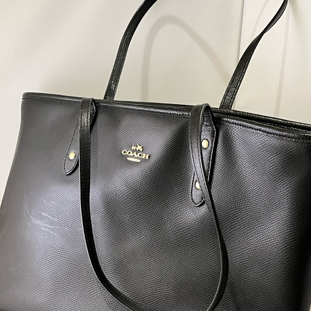 Coach Black City Tote